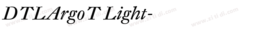 DTLArgoT Light字体转换